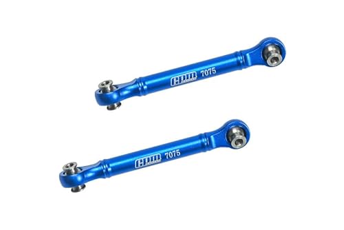 GPM Racing Aluminium 7075 Front Steering Link Rod for Arrma 1/8 4WD Mojave 4X4 4S BLX-ARA4404 Upgrade Parts - Blue von GPM Racing