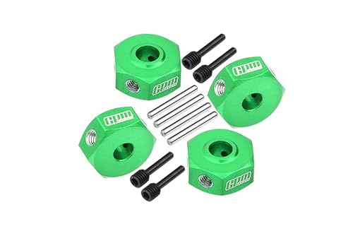 GPM Racing Aluminium 7075 Hex Adapters (12mm) for Losi 1/18 Mini LMT 4X4 Brushed Monster Truck RTR-LOS01026 Upgrade Parts - Green von GPM Racing