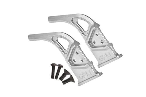 GPM Racing Aluminium 7075 Rear Diffuser Supports for Arrma 1:7 Infraction 6S / Limitless All-Road/Infraction V2 / Limitless V2 /Felony 6S Upgrades - Silver von GPM Racing