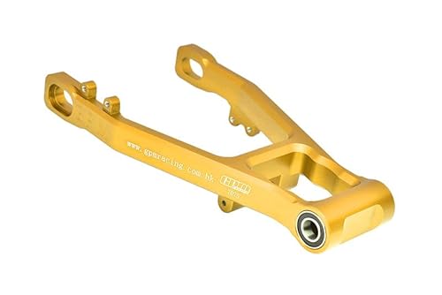 GPM Racing Aluminium 7075 Rear Swing Arm (Larger Inner Bearings) for LOSI 1:4 Promoto-MX Motorcycle Dirt Bike RTR LOS06000 LOS06002 Upgrades - Gold von GPM Racing