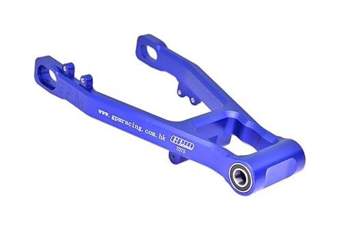 GPM Racing Aluminium 7075 Rear Swing Arm (Larger Inner Bearings) for LOSI 1:4 Promoto-MX Motorcycle Dirt Bike RTR LOS06000 LOS06002 Upgrades - Blue von GPM Racing