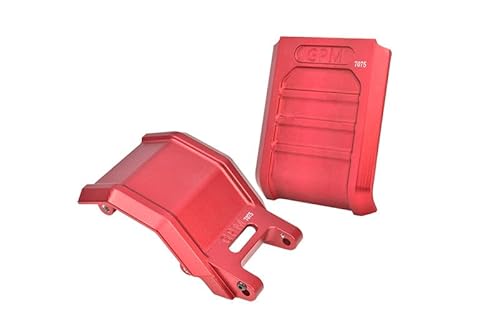 GPM Racing Aluminium 7075 Skid Plate Set for LOSI 1:4 Promoto MX Motorcycle Dirt Bike RTR FXR LOS06000 LOS06002 Upgrades - Red von GPM Racing