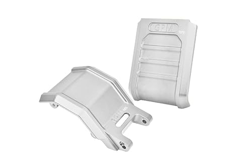 GPM Racing Aluminium 7075 Skid Plate Set for LOSI 1:4 Promoto MX Motorcycle Dirt Bike RTR FXR LOS06000 LOS06002 Upgrades - Silver von GPM Racing