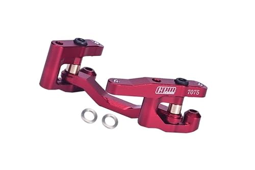 GPM Racing Aluminium 7075 Steering Set for Arrma 1/18 Granite GROM MEGA 380 Brushed 4X4 Monster Truck ARA2102 Upgrade Parts - Red von GPM Racing