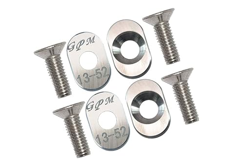 GPM Racing Aluminium 7075-T6 Fixing Motor Base Reinforcement for Traxxas 1/8 4WD Sledge Monster Truck 95076-4 - 8Pcs Set Silver GPM Racing Aluminium 7075-T6 Fixing Motor Base Reinforcement for Traxxas 1/8 4WD Sledge Monster Truck 95076-4 - 8Pcs Set Silver von GPM Racing