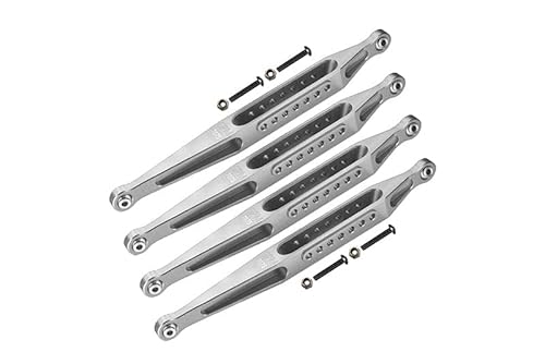 GPM Racing Aluminium 7075-T6 Lower Link Bar Set for Losi 1:8 LMT 4WD Solid Axle Monster Truck LOS04022 Upgrades - Silver von GPM Racing