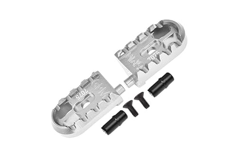 GPM Racing Aluminium 7075-T6 Motorcycle Foot Pegs Set for LOSI 1:4 Promoto-MX Motorcycle Dirt Bike RTR LOS06000 LOS06002 Upgrades - Silver von GPM Racing