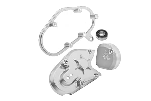 GPM Racing Aluminium 7075 Transmission Housing Set for LOSI 1:4 Promoto MX Motorcycle Dirt Bike RTR FXR LOS06000 LOS06002 Upgrades - Silver von GPM Racing