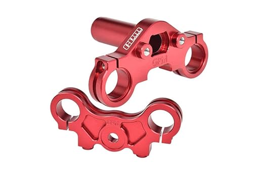 GPM Racing Aluminium 7075 Triple Clamp Set for LOSI 1:4 Promoto-MX Motorcycle Dirt Bike RTR LOS06000 LOS06002 Upgrades - Red von GPM Racing