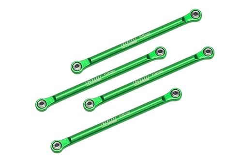 GPM Racing Aluminium 7075 Upper 4-Link Bar Set for Losi 1/18 Mini LMT 4X4 Brushed Monster Truck RTR-LOS01026 Upgrade Parts - Green von GPM Racing