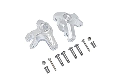GPM Racing Aluminium Front Knuckle Arm for Losi 1:8 LMT 4WD Solid Axle Monster Truck LOS04022 / LMT Mega Truck Brushless LOS04024 / LMT Grave Digger/Son-uva Digger LOS04021 Upgrades - 12Pc Set Silver GPM Racing Aluminium Front Knuckle Arm for Losi 1:8 LMT 4WD Solid Axle Monster Truck LOS04022 / LMT Mega Truck Brushless LOS04024 / LMT Grave Digger/Son-uva Digger LOS04021 Upgrades - 12Pc Set Silver von GPM Racing