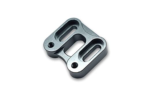 GPM Racing Aluminium Front Knuckle Servo Mount for Axial 1/6 SCX6 Jeep JLU Wrangler AXI05000 - 1Pc Set Grey Silver von GPM Racing