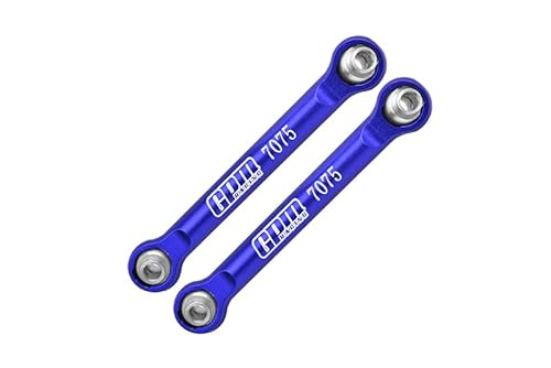 GPM Racing Aluminium Front Steering Links for Arrma 1/18 Granite GROM MEGA 380 Brushed 4X4 Monster Truck ARA2102 Upgrade Parts - Blue von GPM Racing
