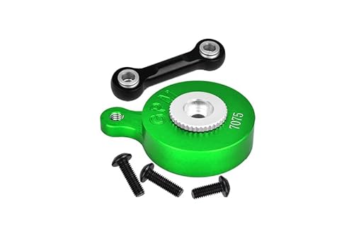 GPM Racing Aluminum 7075 Direct Mount Servo Saver (25T Spline) with Fix Link for Arrma 1:10 VORTEKS/SENTON/Big Rock/Outcast/Granite/KRATON/SENTON / 1:8 Mojave/Vendetta/Infraction Upgrades - Green von GPM Racing