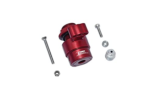 GPM Racing Aluminium 7075 15T Servo Horn with Built-In Spring (3 Positioning Holes) for Arrma 1:5 KRATON 8S BLX / Outcast 8S BLX / KRATON EXB Roller - 6Pc Set Red von GPM Racing