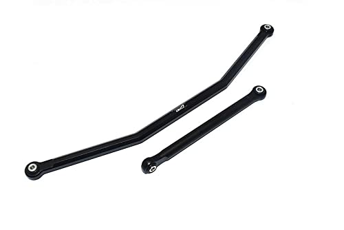 GPM Racing Axial 1/10 RBX10 Ryft 4WD Rock Bouncer AXI03005 Tuning Teile Aluminium Front Steering Tie Rods - 2Pc Set Black von GPM Racing