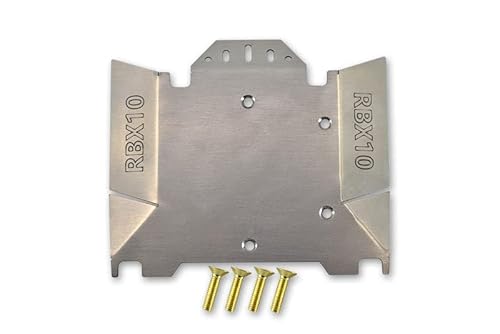 GPM Racing Axial 1/10 RBX10 Ryft 4WD Rock Bouncer AXI03005 Tuning Teile Stainless Steel Chassis Protection Plate - 5Pc Set von GPM Racing