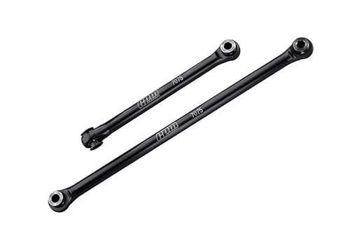 GPM Racing Axial 1/18 UTB18 Capra 4WD Unlimited Trail Buggy AXI01002 Tuning Teile Aluminium 7075-T6 Front Steering Link Rods - Black von GPM Racing