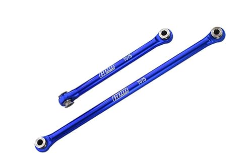 GPM Racing Axial 1/18 UTB18 Capra 4WD Unlimited Trail Buggy AXI01002 Tuning Teile Aluminium 7075-T6 Front Steering Link Rods - Blue von GPM Racing