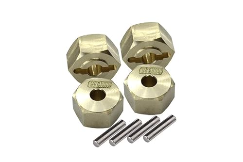 GPM Racing Axial 1/18 UTB18 Capra 4WD Unlimited Trail Buggy AXI01002 Tuning Teile Brass Hex Adapters 12x7.5mm von GPM Racing