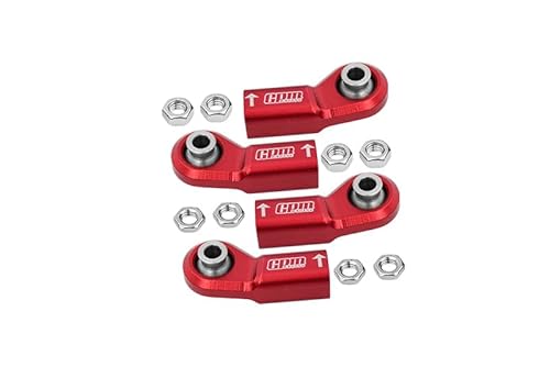 GPM Racing Front Steering Tie Rod Aluminium Ball Ends for Axial 1/6 SCX6 Jeep JLU Wrangler AXI05000-4Pc Set Red GPM Racing Front Steering Tie Rod Aluminium Ball Ends for Axial 1/6 SCX6 Jeep JLU Wrangler AXI05000-4Pc Set Red von GPM Racing