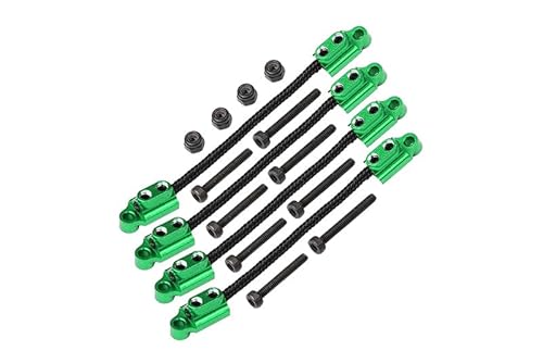 GPM Racing Front & Rear Suspension Travel Limit Straps for Losi 1/18 Mini LMT 4X4 Brushed Monster Truck RTR-LOS01026 Upgrade Parts - Green von GPM Racing