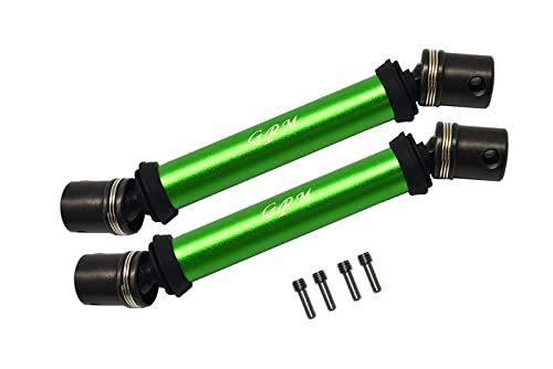 GPM Racing Losi 1/8 LMT 4WD Solid Axle Monster Truck LOS04022 Tuning Teile Steel + Aluminium Front+Rear Universal CVD Drive Shaft - 10Pc Set Green von GPM Racing