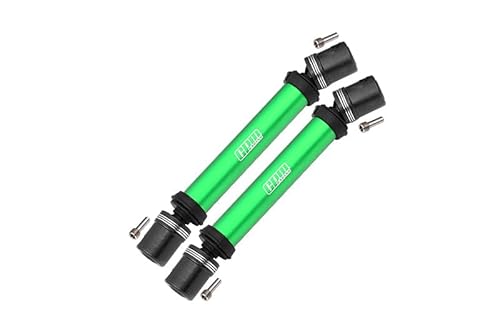 GPM Racing Steel + Aluminium Front+Rear Universal CVD Drive Shaft for Losi 1:8 LMT 4WD Solid Axle Monster Truck LOS04022 / LMT Grave Digger/Son-uva Digger LOS04021 Upgrades - 10Pc Set Green von GPM Racing