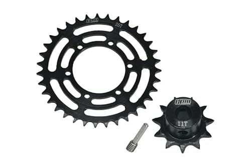 Medium Carbon Steel Hub Chain Sprocket Set (35T/11T) for LOSI 1:4 Promoto-MX Motorcycle Dirt Bike RTR FXR LOS06000 LOS06002 Upgrades von GPM Racing