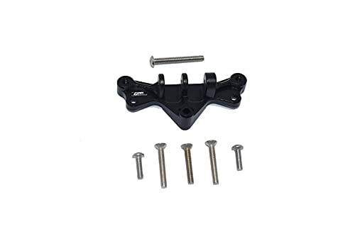 GPM for Losi 1/8 LMT 4WD Solid Axle Monster Truck Upgrade Parts Aluminium Mount for Front Or Rear Gearbox Upper Suspension Links - 7Pc Set Black von GPM Racing