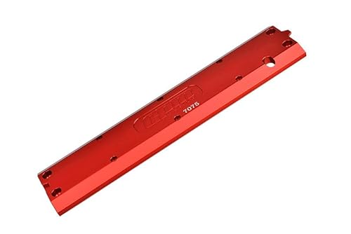 High End Aluminium 7075 Alloy Center Skidplate for Traxxas 1/8 4WD Maxx Slash 6S Brushless Short Course Truck 102076-4 Upgrades - Red von GPM Racing