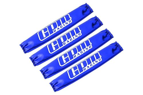 Shock Wraps 4Pcs Set Custom Design for Traxxas 1/5 X Maxx 6S X Maxx 8S Arrma Kraton 8S Monster Truck Upgrade Parts - Blue Shock Wraps 4Pcs Set Custom Design for Traxxas 1/5 X Maxx 6S X Maxx 8S Arrma Kraton 8S Monster Truck Upgrade Parts - Blue von GPM Racing