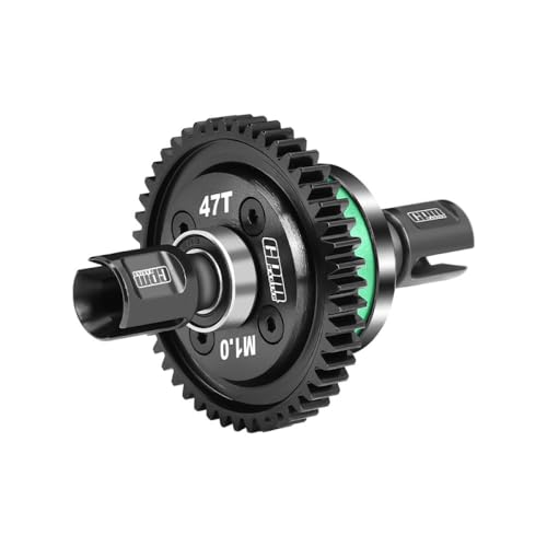 20CrMnTi Steel Main Gear 47T 1.0 + Aluminium 7075 Alloy Center Complete Differential for Arrma 1:8 KRATON 6S / Outcast/Talion/Notorious / 1:7 Mojave 6S / FIRETEAM/Big Rock - Green von GPM