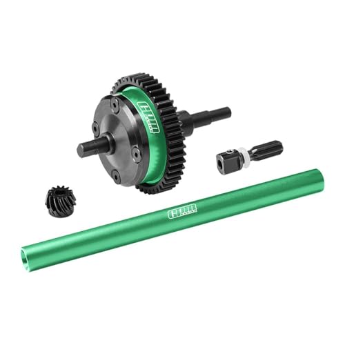 4140 Carbon Steel + 7075 Alloy Centre Complete Differential for Traxxas 1/16 Mini Maxx 4WD RTR Brushless Monster Truck 107154-1 Upgrades - Green von GPM