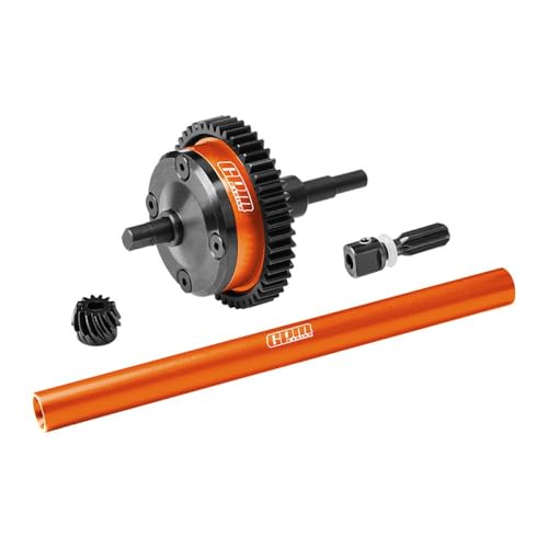 4140 Carbon Steel + 7075 Alloy Centre Complete Differential for Traxxas 1/16 Mini Maxx 4WD RTR Brushless Monster Truck 107154-1 Upgrades - Orange von GPM