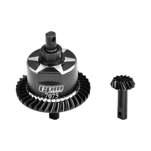4140 Carbon Steel + 7075 Alloy Front Complete Differential for Traxxas 1:10 Slash 4X4 / Rustler VXL/Slash Low-CG/Hoss 3S / 1:8 Jato 4X4 VXL / 1:7 XO-01 Upgrade Parts - Black von GPM