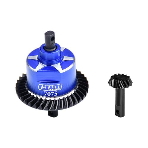 4140 Carbon Steel + 7075 Alloy Front Complete Differential for Traxxas 1:10 Slash 4X4 / Rustler VXL/Slash Low-CG/Hoss 3S / 1:8 Jato 4X4 VXL / 1:7 XO-01 Upgrade Parts - Blue von GPM