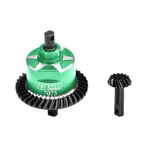 4140 Carbon Steel + 7075 Alloy Front Complete Differential for Traxxas 1:10 Slash 4X4 / Rustler VXL/Slash Low-CG/Hoss 3S / 1:8 Jato 4X4 VXL / 1:7 XO-01 Upgrade Parts - Green von GPM
