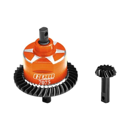 4140 Carbon Steel + 7075 Alloy Front Complete Differential for Traxxas 1:10 Slash 4X4 / Rustler VXL/Slash Low-CG/Hoss 3S / 1:8 Jato 4X4 VXL / 1:7 XO-01 Upgrade Parts- Orange von GPM
