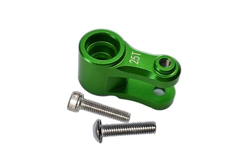 Aluminium 25T Servo Horn for Traxxas 1:10 4WD MAXX 89076-4 / 4WD MAXX with WideMAXX 89086-4/1:8 4WD Maxx Slash 6S 102076-4 Upgrades - Green von GPM