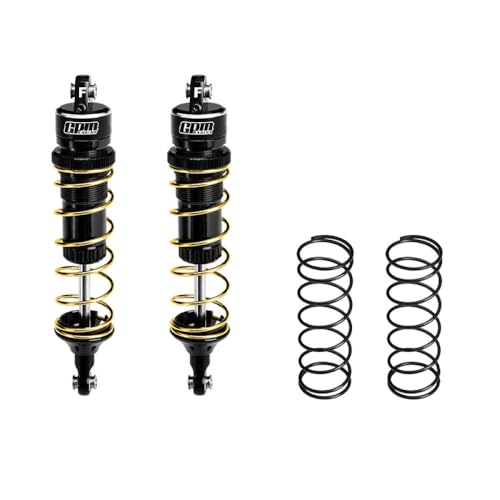 Aluminium 6061-T6 Alloy Front Adjustable Spring Shock 104mm for Traxxas 1:8 JATO 4X4 VXL Brushless-90386-4 / JATO 4X4 Brushless-90154-4 RC Buggy Upgrades - Black Aluminium 6061-T6 Alloy Front Adjustable Spring Shock 104mm for Traxxas 1:8 JATO 4X4 VXL Brushless-90386-4 / JATO 4X4 Brushless-90154-4 RC Buggy Upgrades - Black von GPM