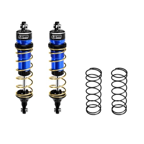 Aluminium 6061-T6 Alloy Front Adjustable Spring Shock 104mm for Traxxas 1:8 JATO 4X4 VXL Brushless-90386-4 / JATO 4X4 Brushless-90154-4 RC Buggy Upgrades - Blue Aluminium 6061-T6 Alloy Front Adjustable Spring Shock 104mm for Traxxas 1:8 JATO 4X4 VXL Brushless-90386-4 / JATO 4X4 Brushless-90154-4 RC Buggy Upgrades - Blue von GPM