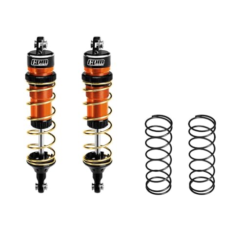 Aluminium 6061-T6 Alloy Front Adjustable Spring Shock 104mm for Traxxas 1:8 JATO 4X4 VXL Brushless-90386-4 / JATO 4X4 Brushless-90154-4 RC Buggy Upgrades - Orange Aluminium 6061-T6 Alloy Front Adjustable Spring Shock 104mm for Traxxas 1:8 JATO 4X4 VXL Brushless-90386-4 / JATO 4X4 Brushless-90154-4 RC Buggy Upgrades - Orange von GPM
