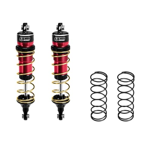 Aluminium 6061-T6 Alloy Front Adjustable Spring Shock 104mm for Traxxas 1:8 JATO 4X4 VXL Brushless-90386-4 / JATO 4X4 Brushless-90154-4 RC Buggy Upgrades - Red Aluminium 6061-T6 Alloy Front Adjustable Spring Shock 104mm for Traxxas 1:8 JATO 4X4 VXL Brushless-90386-4 / JATO 4X4 Brushless-90154-4 RC Buggy Upgrades - Red von GPM