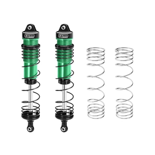 Aluminium 6061-T6 Alloy Progressive Spring Front Shock 132mm for Arrma 1/8 Mojave 4X4 4S BLX Desert Truck RTR-ARA4404 Upgrades - Green von GPM