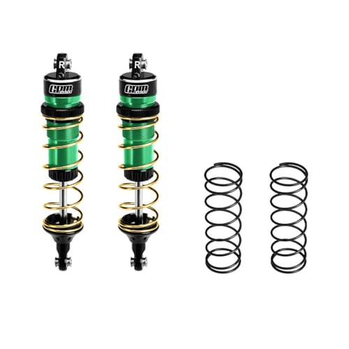 Aluminium 6061-T6 Alloy Rear Adjustable Spring Shock 104mm for Traxxas 1:8 JATO 4X4 VXL Brushless / 1:10 Rustler 4X4 Ultimate/Slash Ultimate/Slash Mudboss Racer Upgrades - Green Aluminium 6061-T6 Alloy Rear Adjustable Spring Shock 104mm for Traxxas 1:8 JATO 4X4 VXL Brushless / 1:10 Rustler 4X4 Ultimate/Slash Ultimate/Slash Mudboss Racer Upgrades - Green von GPM