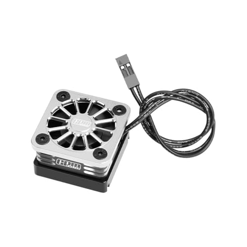 Aluminium 6061-T6 Esc High Speed Cooling Fan 20000 RPM (BL-2S: 3383 & Velineon VXL-3S: 3355R) for Traxxas 1:16 Mini XRT/Mini Maxx / 1:8 Jato 4X4 / 1:10 Slash Mudboss/Ford Fiesta ST Rally - Silver von GPM