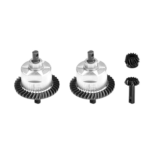 Aluminium 7075 Alloy + 4140 Carbon Steel Front & Rear Complete Differential for Traxxas 1:10 Slash 4X4 / Rustler VXL/Hoss VXL 3S / Ford F-150 / Stampede/Jato 4X4 2S 4S / 1:7 XO-01 - Silver Aluminium 7075 Alloy + 4140 Carbon Steel Front & Rear Complete Differential for Traxxas 1:10 Slash 4X4 / Rustler VXL/Hoss VXL 3S / Ford F-150 / Stampede/Jato 4X4 2S 4S / 1:7 XO-01 - Silver von GPM