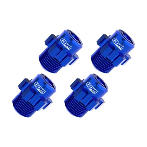 Aluminium 7075 Alloy 17mm Wheel Hubs for Traxxas 1:8 JATO 4X4 VXL Brushless Buggy Upgrades - Blue von GPM
