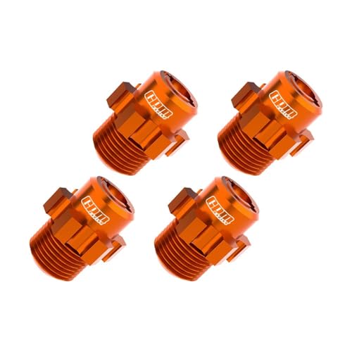 Aluminium 7075 Alloy 17mm Wheel Hubs for Traxxas 1:8 JATO 4X4 VXL Brushless Buggy Upgrades - Orange von GPM